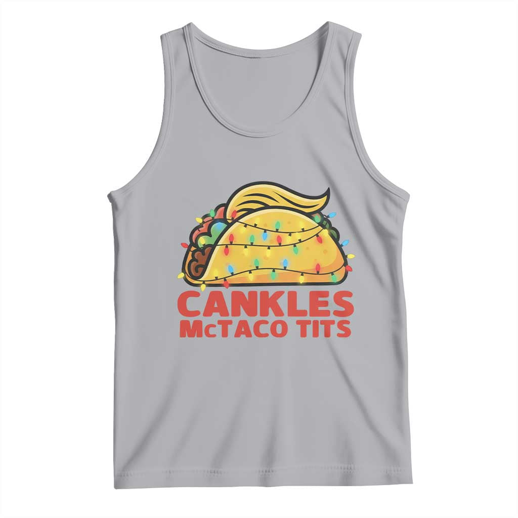 Taco Trump Mexican Christmas Tank Top Cankles McTaco Tits TS14 Athletic Heather Print Your Wear