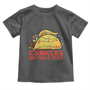 Taco Trump Mexican Christmas Toddler T Shirt Cankles McTaco Tits TS14 Dark Heather Print Your Wear