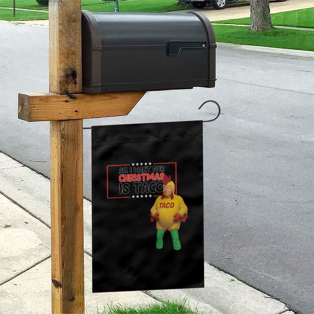 Funny Taco Trump Mexican Garden Flag All I Want For Christmas Is Taco TS14 Print Your Wear