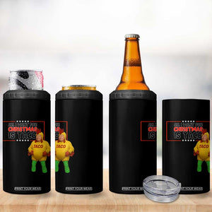 Funny Taco Trump Mexican 4 in 1 Can Cooler Tumbler All I Want For Christmas Is Taco TS14 Print Your Wear