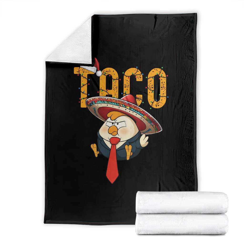 Funny Taco Trump Mexican Christmas Throw Blanket TS14 Black Print Your Wear