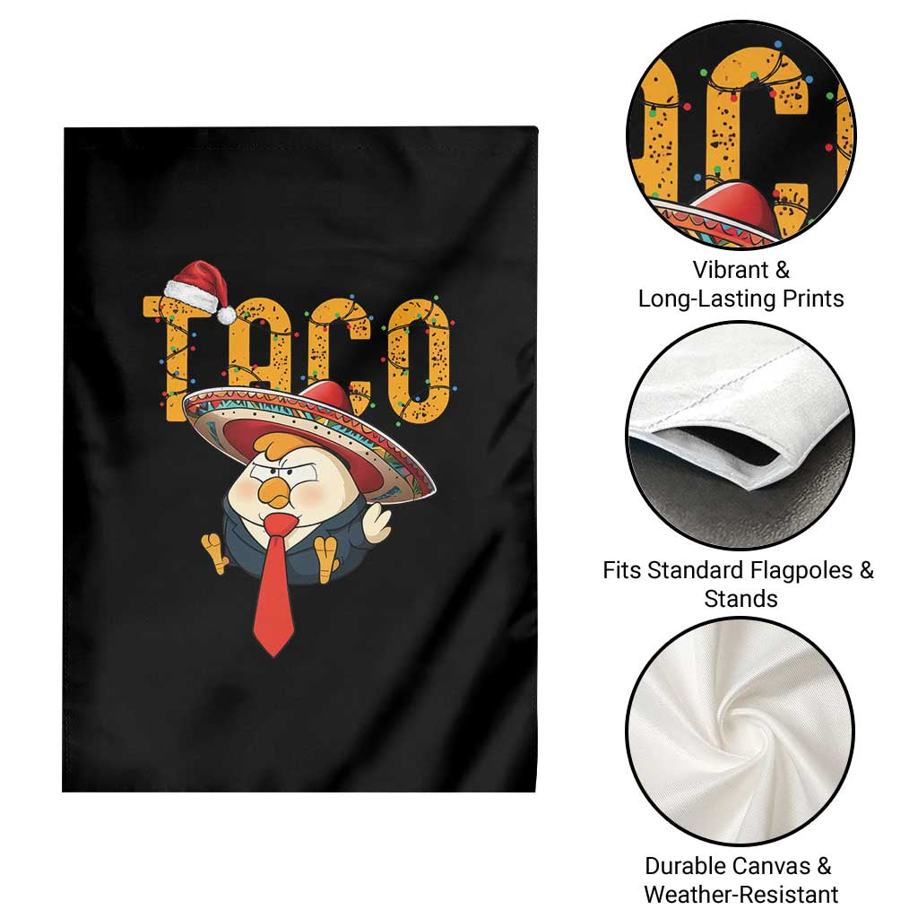 Funny Taco Trump Mexican Christmas Garden Flag TS14 Print Your Wear