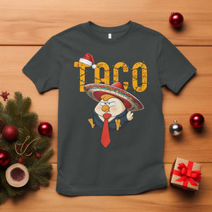 Funny Taco Trump Mexican Christmas T Shirt TS14 Dark Heather Print Your Wear