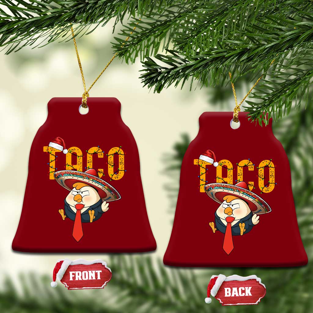 Funny Taco Trump Mexican Christmas Ceramic Ornament TS14 Print Your Wear
