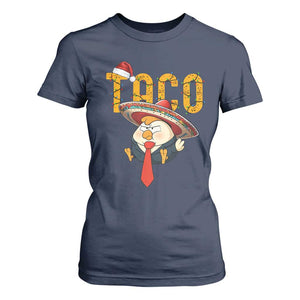 Funny Taco Trump Mexican Christmas T Shirt For Women TS14 Navy Print Your Wear