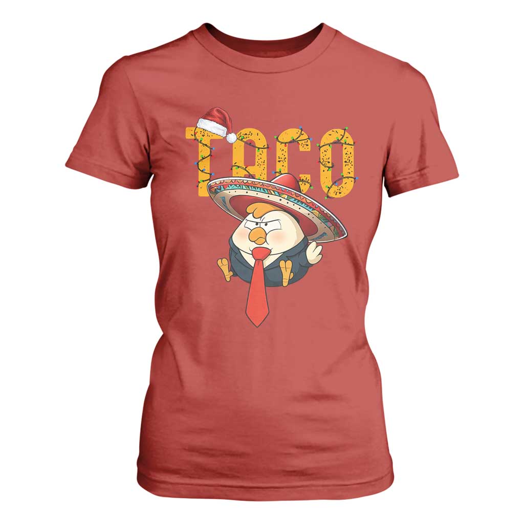 Funny Taco Trump Mexican Christmas T Shirt For Women TS14 Red Print Your Wear