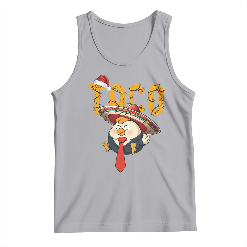 Funny Taco Trump Mexican Christmas Tank Top TS14 Athletic Heather Print Your Wear