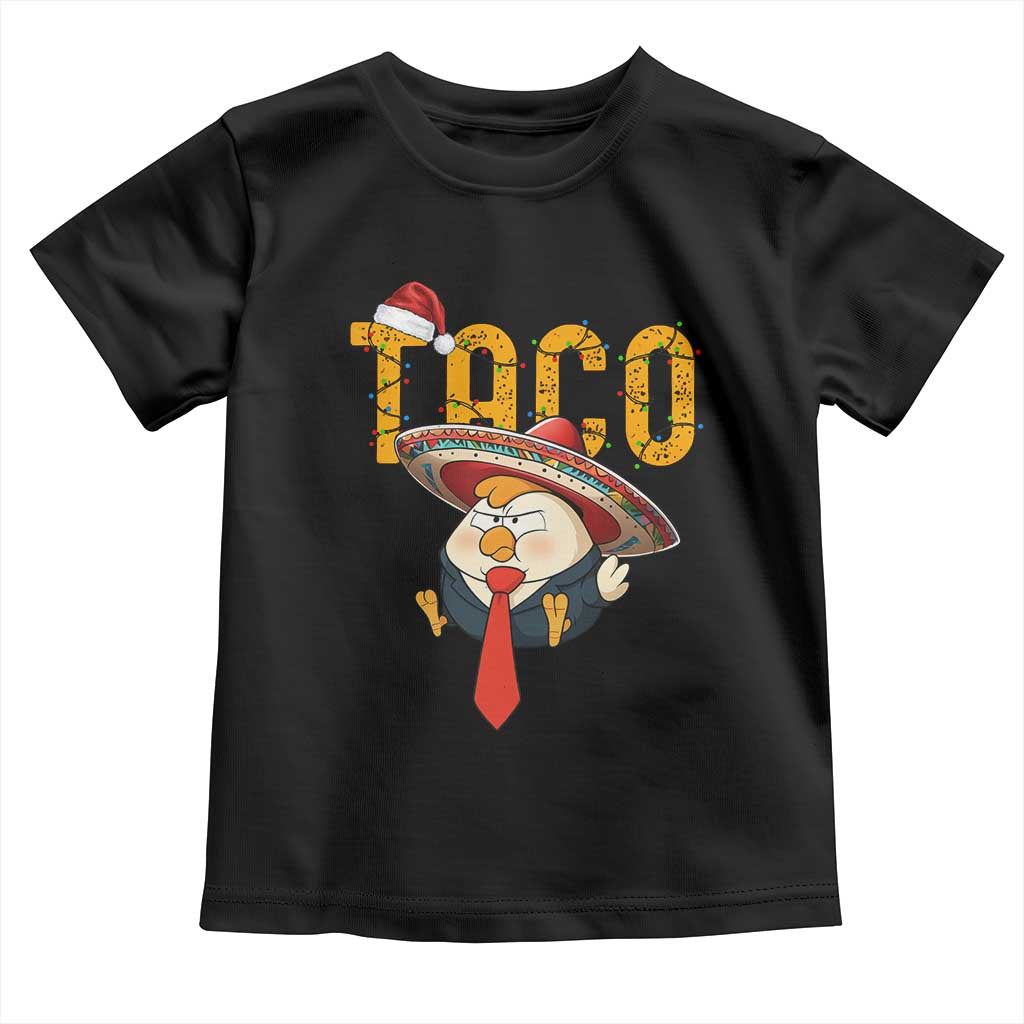 Funny Taco Trump Mexican Christmas Toddler T Shirt TS14 Black Print Your Wear