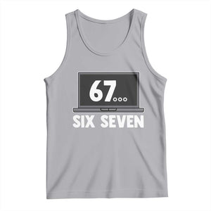 67 Six Seven Meme Tank Top Funny Tech Support TS14 Athletic Heather Print Your Wear