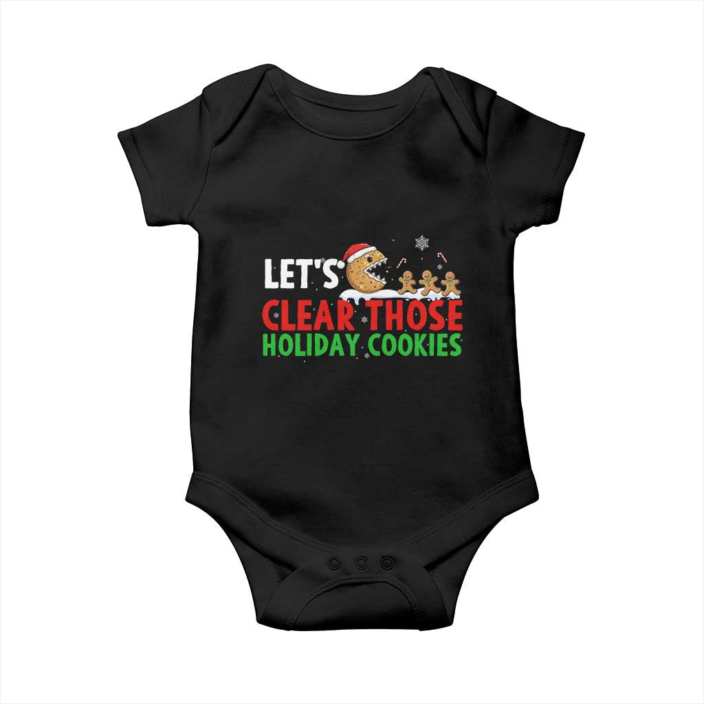 Tech Support Christmas Baby Onesie Let Is Clear Those Holiday Cookies TS14 Black Print Your Wear