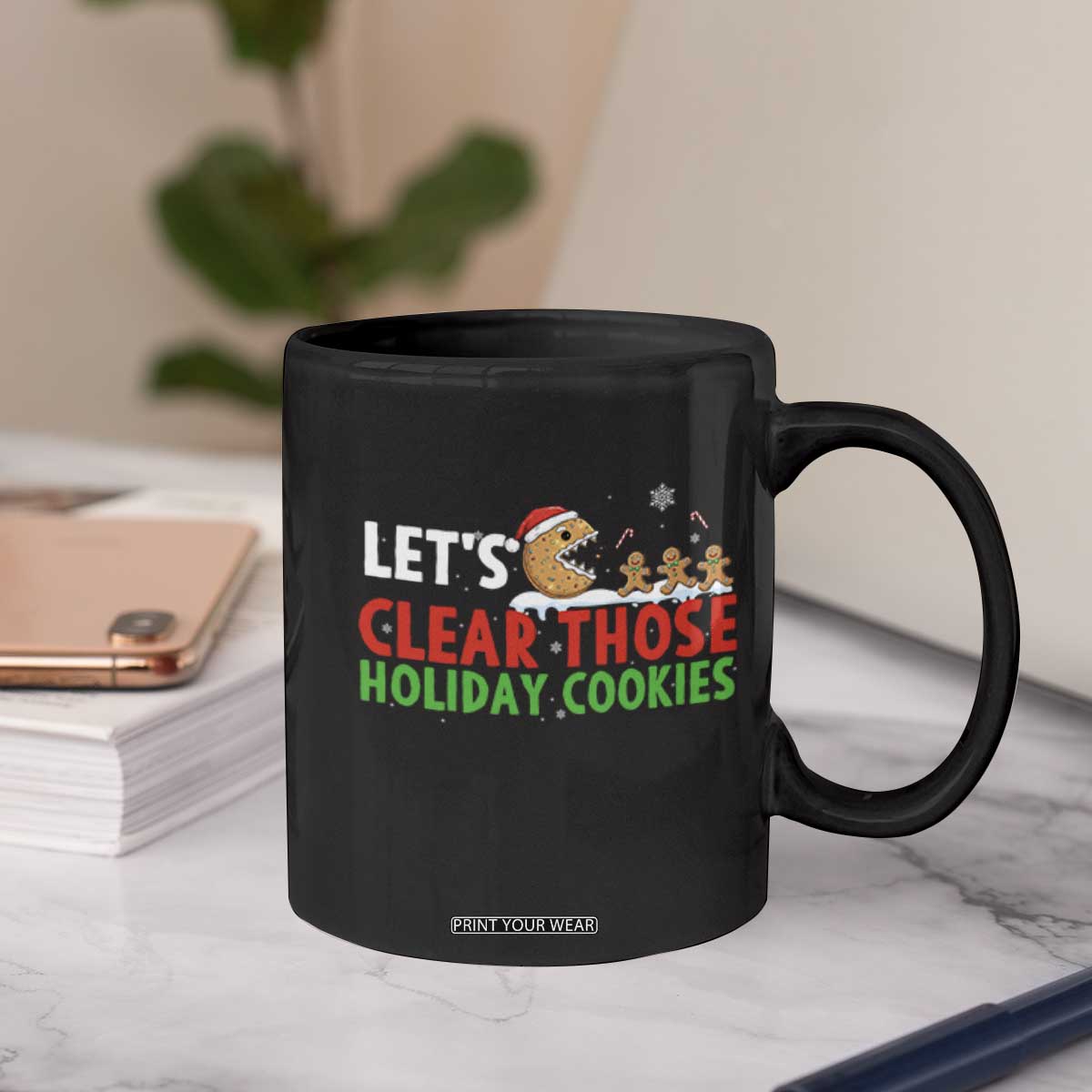 Tech Support Christmas Coffee Mug Let Is Clear Those Holiday Cookies TS14 Print Your Wear