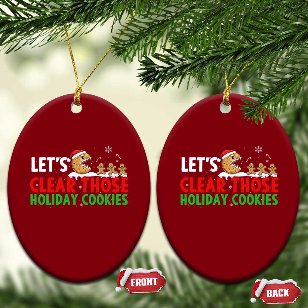 Tech Support Christmas Ceramic Ornament Let Is Clear Those Holiday Cookies TS14 Print Your Wear