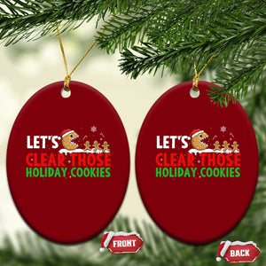 Tech Support Christmas Ceramic Ornament Let Is Clear Those Holiday Cookies TS14 Print Your Wear