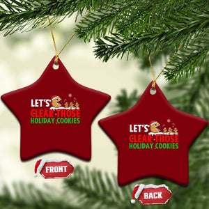 Tech Support Christmas Ceramic Ornament Let Is Clear Those Holiday Cookies TS14 Print Your Wear