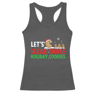 Tech Support Christmas Racerback Tank Top Let Is Clear Those Holiday Cookies TS14 Dark Heather Print Your Wear