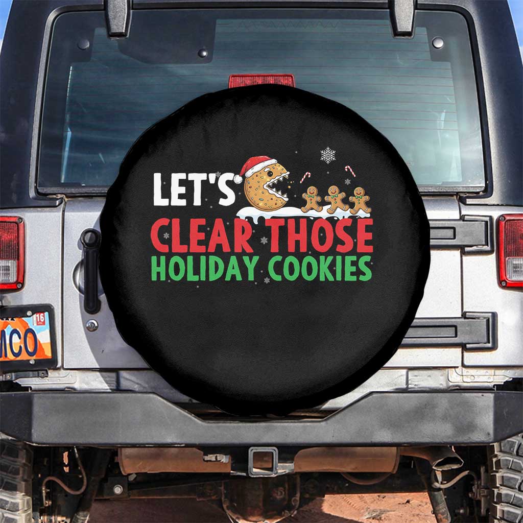 Tech Support Christmas Spare Tire Cover Let Is Clear Those Holiday Cookies TS14 No hole Black Print Your Wear