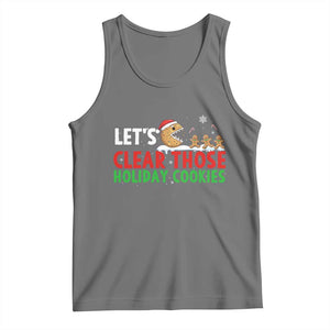 Tech Support Christmas Tank Top Let Is Clear Those Holiday Cookies TS14 Black Heather Print Your Wear