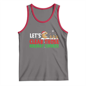 Tech Support Christmas Tank Top Let Is Clear Those Holiday Cookies TS14 Deep Heather Red Print Your Wear