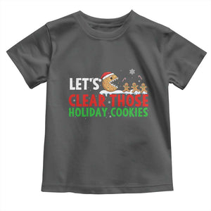 Tech Support Christmas Toddler T Shirt Let Is Clear Those Holiday Cookies TS14 Dark Heather Print Your Wear