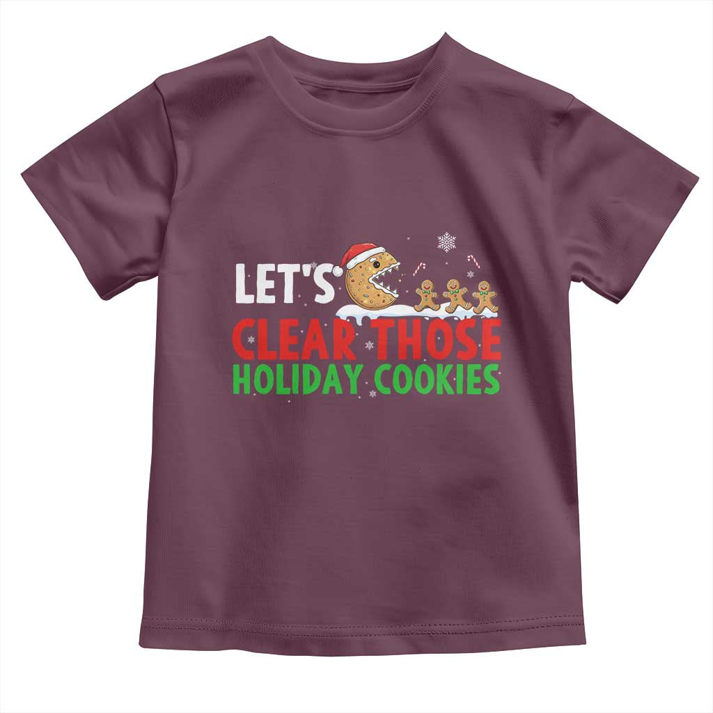 Tech Support Christmas Toddler T Shirt Let Is Clear Those Holiday Cookies TS14 Maroon Print Your Wear