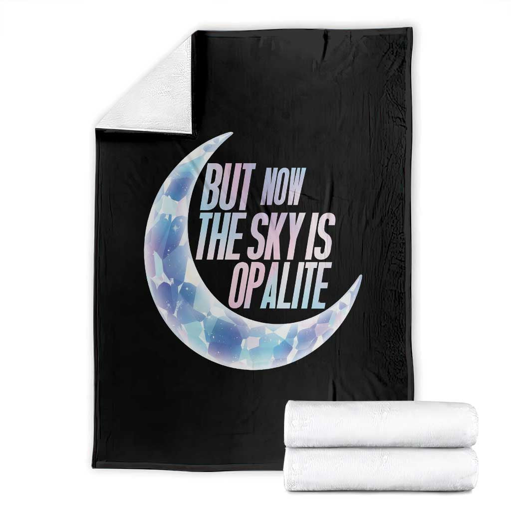 The Sky Is Opalite Moonstone Mystical Crystal Lover Throw Blanket TS14 Black Print Your Wear
