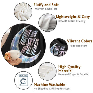 The Sky Is Opalite Moonstone Mystical Crystal Lover Throw Blanket TS14 Print Your Wear