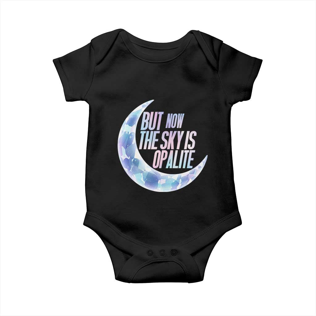 The Sky Is Opalite Moonstone Mystical Crystal Lover Baby Onesie TS14 Black Print Your Wear