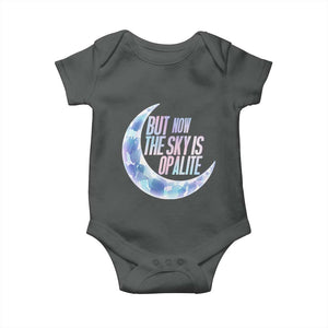 The Sky Is Opalite Moonstone Mystical Crystal Lover Baby Onesie TS14 Dark Heather Print Your Wear