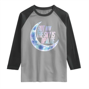 The Sky Is Opalite Moonstone Mystical Crystal Lover Raglan Shirt TS14 Sport Gray Black Print Your Wear