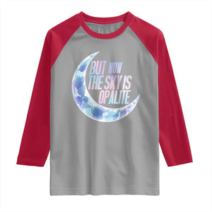 The Sky Is Opalite Moonstone Mystical Crystal Lover Raglan Shirt TS14 Sport Gray Red Print Your Wear
