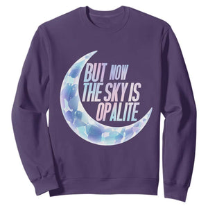 The Sky Is Opalite Moonstone Mystical Crystal Lover Sweatshirt TS14 Purple Print Your Wear