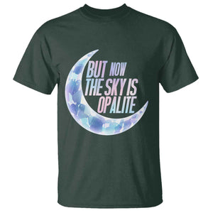 The Sky Is Opalite Moonstone Mystical Crystal Lover T Shirt TS14 Dark Forest Green Print Your Wear