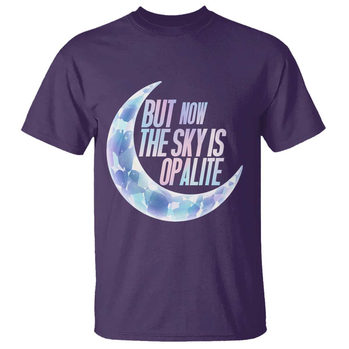The Sky Is Opalite Moonstone Mystical Crystal Lover T Shirt TS14 Purple Print Your Wear