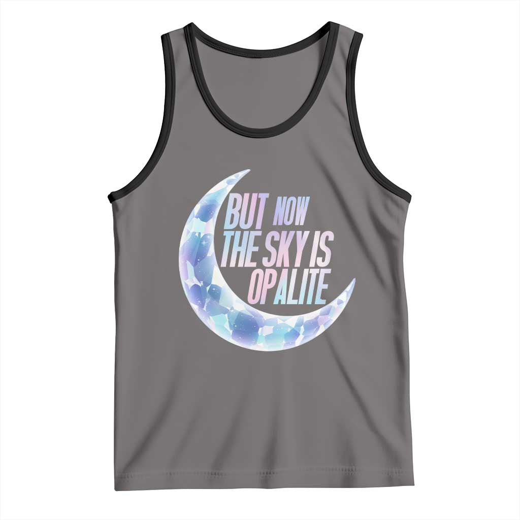 The Sky Is Opalite Moonstone Mystical Crystal Lover Tank Top TS14 Deep Heather Black Print Your Wear