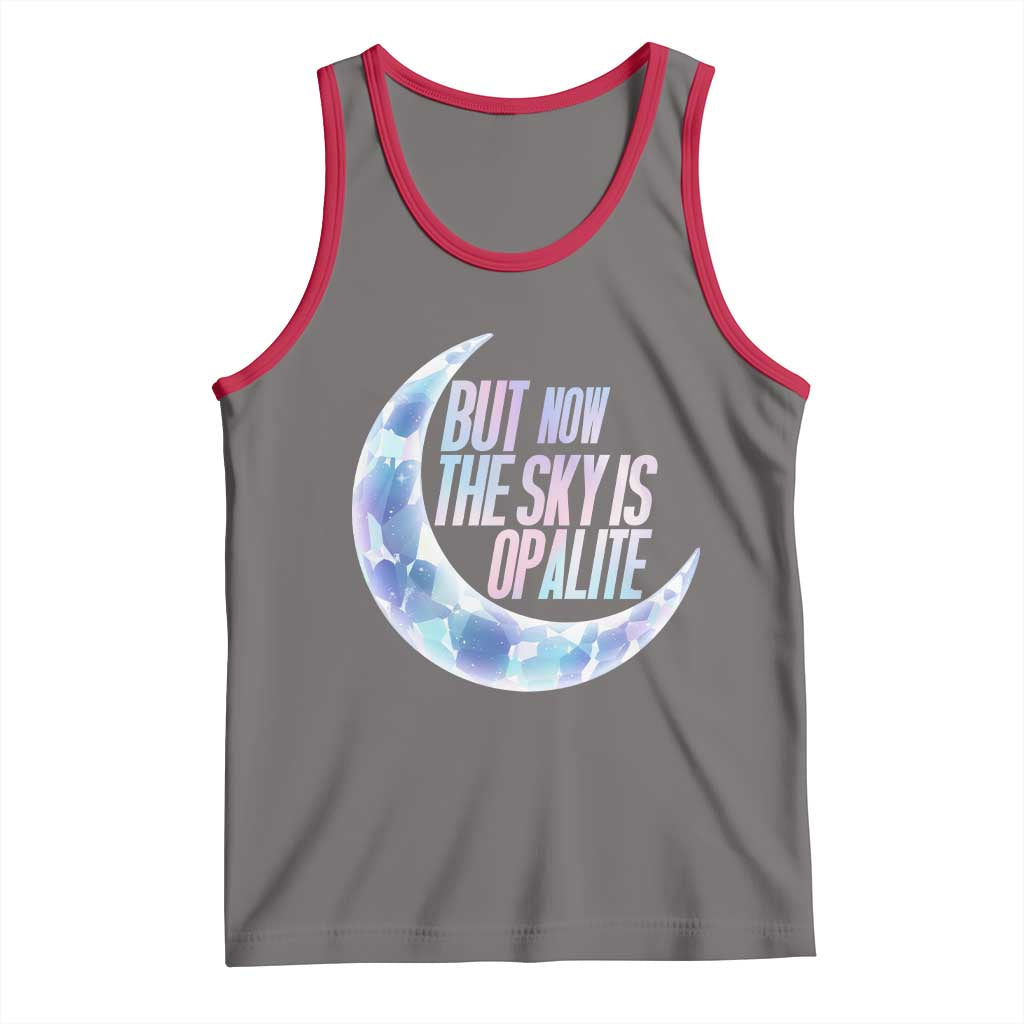 The Sky Is Opalite Moonstone Mystical Crystal Lover Tank Top TS14 Deep Heather Red Print Your Wear