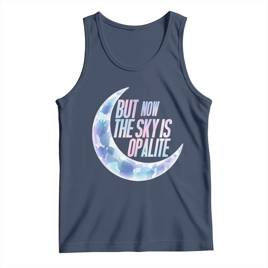 The Sky Is Opalite Moonstone Mystical Crystal Lover Tank Top TS14 Navy Print Your Wear