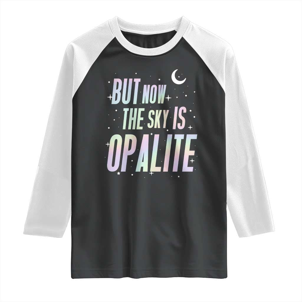 Opalite Costume Mystical Crystal Lover Raglan Shirt TS14 Black White Print Your Wear