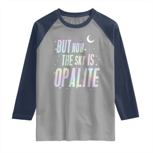 Opalite Costume Mystical Crystal Lover Raglan Shirt TS14 Sport Gray Navy Print Your Wear