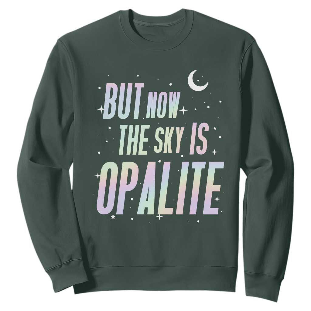Opalite Costume Mystical Crystal Lover Sweatshirt TS14 Dark Forest Green Print Your Wear