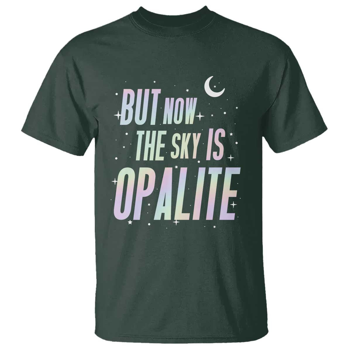 Opalite Costume Mystical Crystal Lover T Shirt TS14 Dark Forest Green Print Your Wear