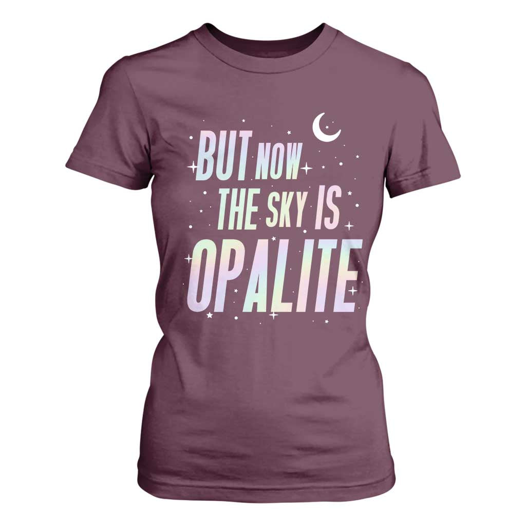 Opalite Costume Mystical Crystal Lover T Shirt For Women TS14 Maroon Print Your Wear