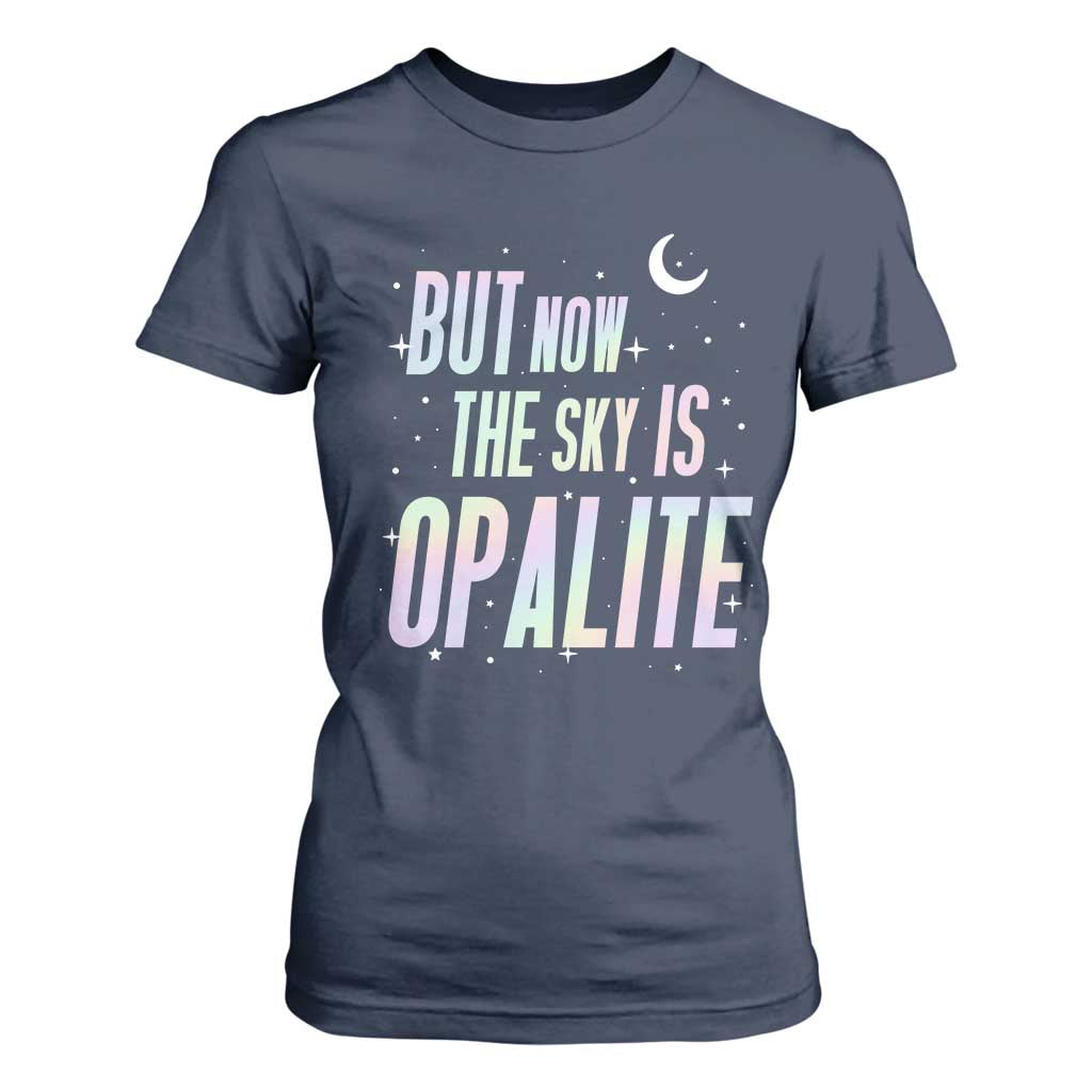 Opalite Costume Mystical Crystal Lover T Shirt For Women TS14 Navy Print Your Wear