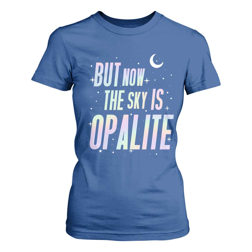 Opalite Costume Mystical Crystal Lover T Shirt For Women TS14 Royal Blue Print Your Wear