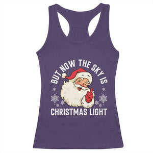 Santa Opalite Christmas Racerback Tank Top But Now The Sky Is Xmas Light TS14 Purple Print Your Wear