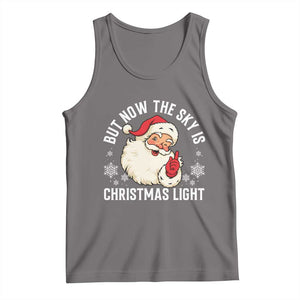 Santa Opalite Christmas Tank Top But Now The Sky Is Xmas Light TS14 Deep Heather Print Your Wear