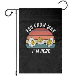Funny Thanksgiving Dinner Garden Flag You Know Why I Am Here TS14 Black Print Your Wear