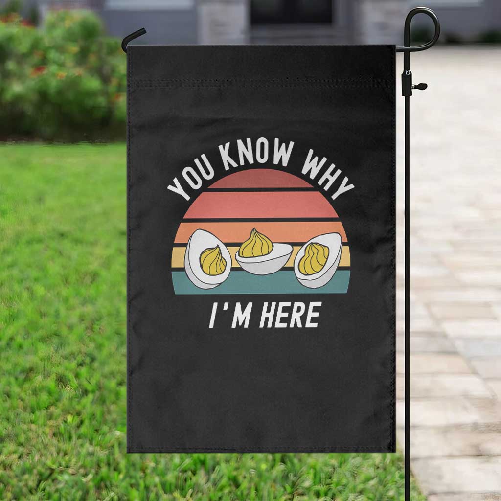 Funny Thanksgiving Dinner Garden Flag You Know Why I Am Here TS14 Print Your Wear