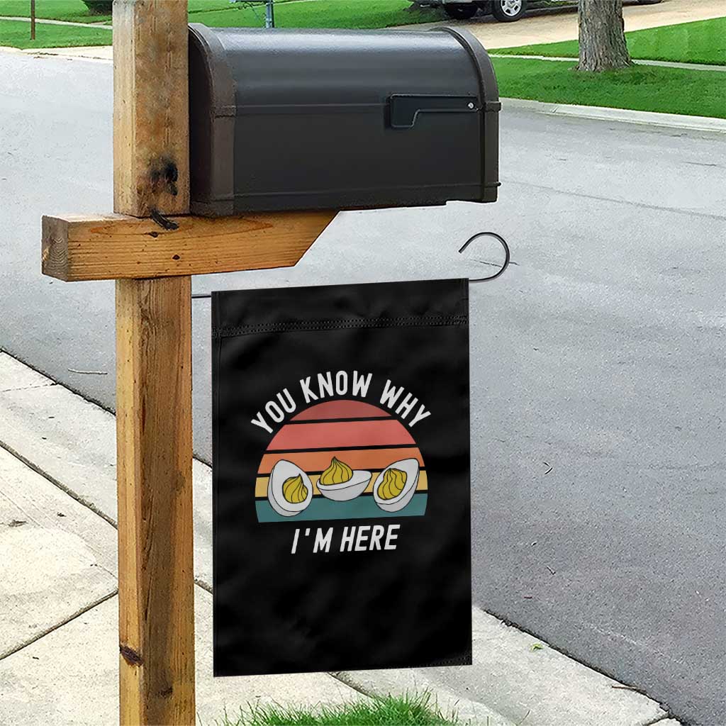 Funny Thanksgiving Dinner Garden Flag You Know Why I Am Here TS14 Print Your Wear