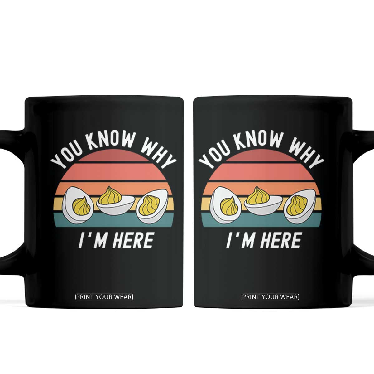 Funny Thanksgiving Dinner Coffee Mug You Know Why I Am Here TS14 Black Print Your Wear