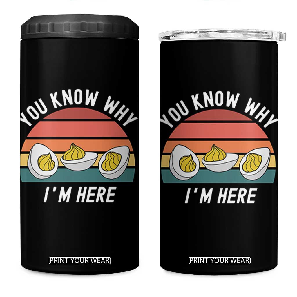 Funny Thanksgiving Dinner 4 in 1 Can Cooler Tumbler You Know Why I Am Here TS14 One Size: 16 oz Black Print Your Wear